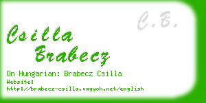 csilla brabecz business card